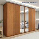 Guarda Roupa  Ollie 6 Portas 6 Gavetas 6 Prateleiras 100% Mdf