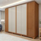 Guarda Roupa  Ollie 6 Portas 6 Gavetas 6 Prateleiras 100% Mdf