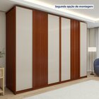 Guarda Roupa  Ollie 6 Portas 6 Gavetas 6 Prateleiras 100% Mdf