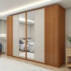 Guarda Roupa  Ollie 6 Portas 6 Gavetas 6 Prateleiras 100% Mdf