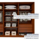 Guarda Roupa  Ollie 6 Portas 6 Gavetas 6 Prateleiras 100% Mdf