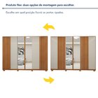 Guarda Roupa  Ollie 6 Portas 6 Gavetas 6 Prateleiras 100% Mdf