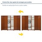 Guarda Roupa  Ollie 6 Portas 6 Gavetas 6 Prateleiras 100% Mdf