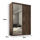 Guarda Roupa  Roma 2 Portas Corre 2gav C/ Esp