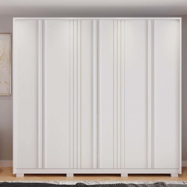 Guarda Roupa/ Roupeiro Mozart Caemmun 6 Portas E 4 Gavetas