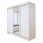 Guarda Roupa  Saion Plus 3 Portas 3 Gavetas 1 Porta Glass