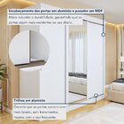 Guarda Roupa  Saion Plus 3 Portas 3 Gavetas 1 Porta Glass