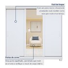 Guarda Roupa  Saion Plus 3 Portas 3 Gavetas 1 Porta Glass Com