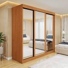 Guarda Roupa  Saion Plus 3 Portas 3 Gavetas Super Glass