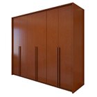 Guarda Roupa  Style 6 Portas 4 Gavetas 100% Mdf  Frassino