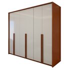 Guarda Roupa  Style 6 Portas 4 Gavetas 100% Mdf  Frassino/off