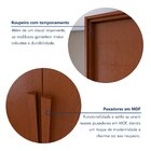 Guarda Roupa  Style 6 Portas 4 Gavetas 100% Mdf Com Espelho E
