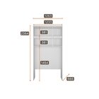 Guarda Roupa Aéreo Solteiro Cairo Branco