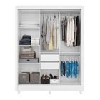 Guarda Roupa Afrodite 3 Portas Branco Bnn Decor