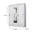 Guarda Roupa Afrodite 3 Portas Branco Tana Decor