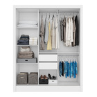 Guarda Roupa Afrodite 3 Portas Branco Tana Decor