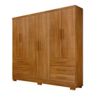 Guarda Roupa Agata 6 Portas 6 Gavetas Com 6 Pés Clic Móveis