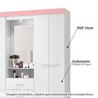 Guarda Roupa Ágata Com 4 Portas E Camarim - Branco/rosa