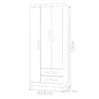 Guarda Roupa Alaska Imbuia Champagne