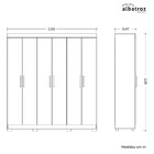Guarda Roupa Albatroz Amarok 6 Portas 2 Gavetas