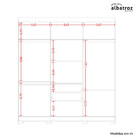 Guarda Roupa Albatroz Amarok 6 Portas 2 Gavetas