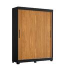 Guarda Roupa Albatroz Spin 2 Portas 2 Gavetas Preto Fosco Lis