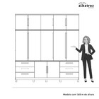 Guarda Roupa Albatroz Titan 12 Portas 6 Gavetas