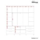 Guarda Roupa Albatroz Titan 12 Portas 6 Gavetas Cedro