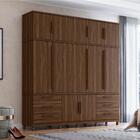 Guarda Roupa Albatroz Titan 12 Portas 6 Gavetas Cedro