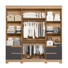 Guarda Roupa Albatroz Vivacce 4 Portas 4 Gavetas