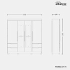 Guarda Roupa Albatroz Vivacce 4 Portas 4 Gavetas