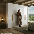 Guarda Roupa Albert 6p 100% Mdf Branco Branco