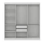 Guarda Roupa Albert 6p 100% Mdf Branco Branco