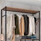 Guarda Roupa Alexis 2 Gavetas Preto Fosco E Demolição - Édeca