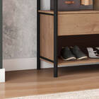 Guarda Roupa Alexis 2 Gavetas Preto Fosco E Demolição - Édeca