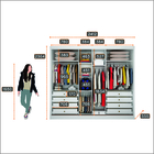 Guarda Roupa Alfeu 3 Portas Com Espelho 8 Gavetas Branco - No