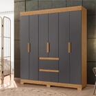 Guarda Roupa Alice Nature/titanium