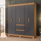 Guarda Roupa Alice Nature/titanium