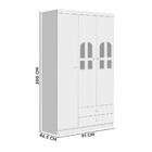 Guarda Roupa Alvin 3 Portas Branco