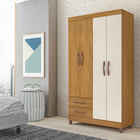 Guarda Roupa Âmbar Com 4 Portas - Carvalho/off White