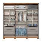 Guarda Roupa Andreas 6 Portas Cinza/nature - Henn