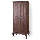 Guarda Roupa Antigo Pequeno 2 Portas Madeira Maciça Marrom 40