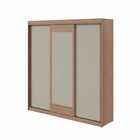 Guarda Roupa Aquarius 3 Portas 3 Gavetas Lopas Carvalho Off W