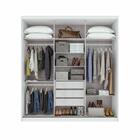 Guarda Roupa Aquarius 3 Portas Com 1 Porta Espelho 3 Gavetas