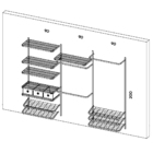 Guarda Roupa Aramado Linear Clr252 2,80m
