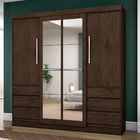 Guarda-roupa Araplac 1577 Com Espelho Imbuia