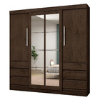 Guarda-roupa Araplac 1577 Com Espelho Imbuia