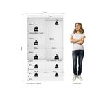 Guarda Roupa Arezzo Flex Com 2 Portas - Branco/azul