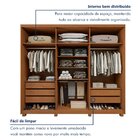 Guarda Roupa Áries 6 Portas 5 Gavetas Com Pés