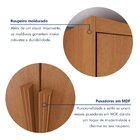 Guarda Roupa Áries 6 Portas 5 Gavetas Com Pés